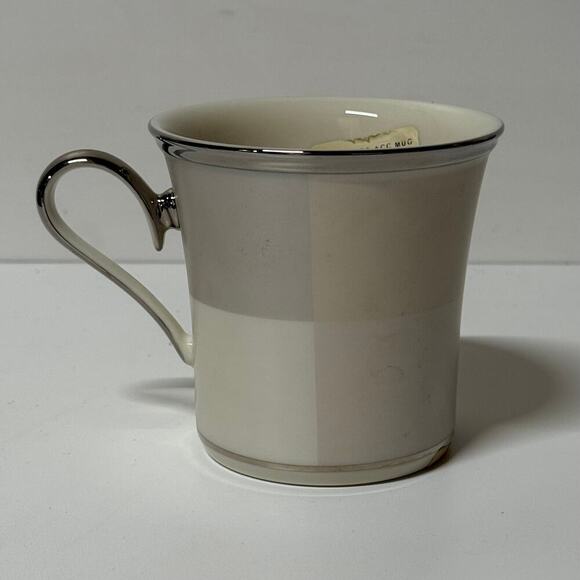 NEW Lenox Ivory Frost Platinum Mug - Picture 2 of 4